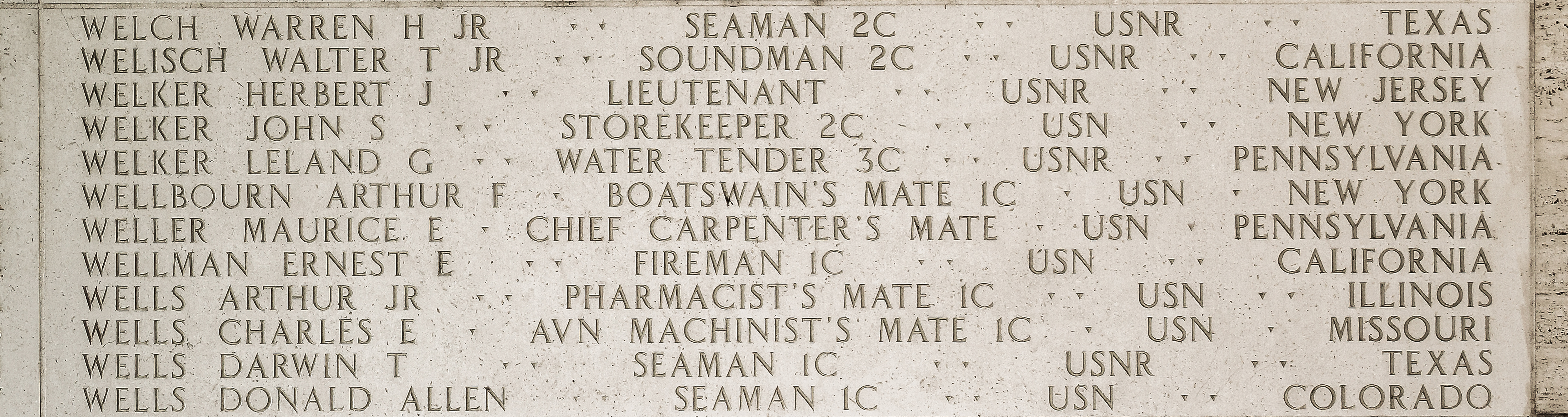 Arthur F. Wellbourn, Boatswain's Mate First Class